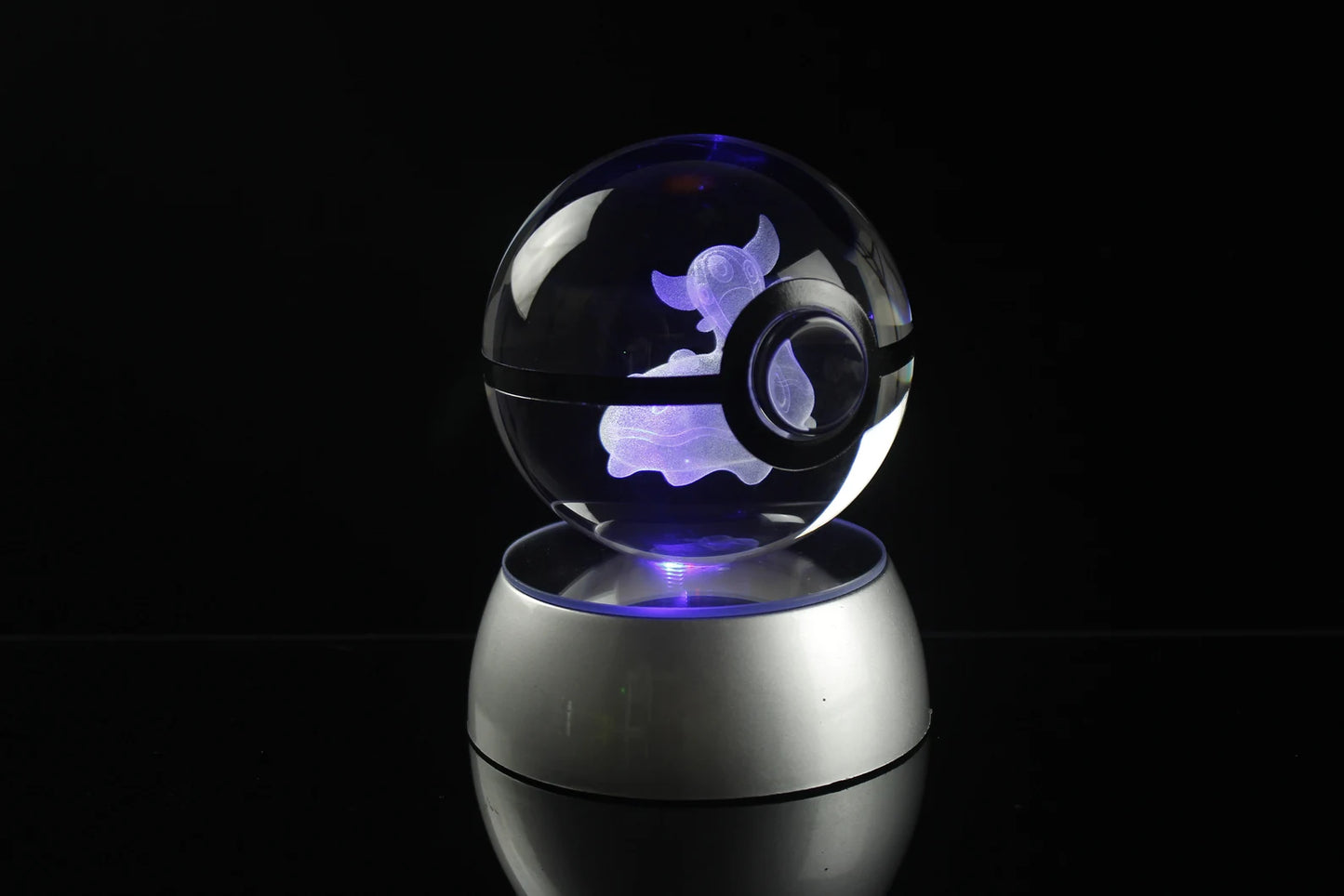 Gastrodon Large Crystal Pokeball 3D Laser Engraving