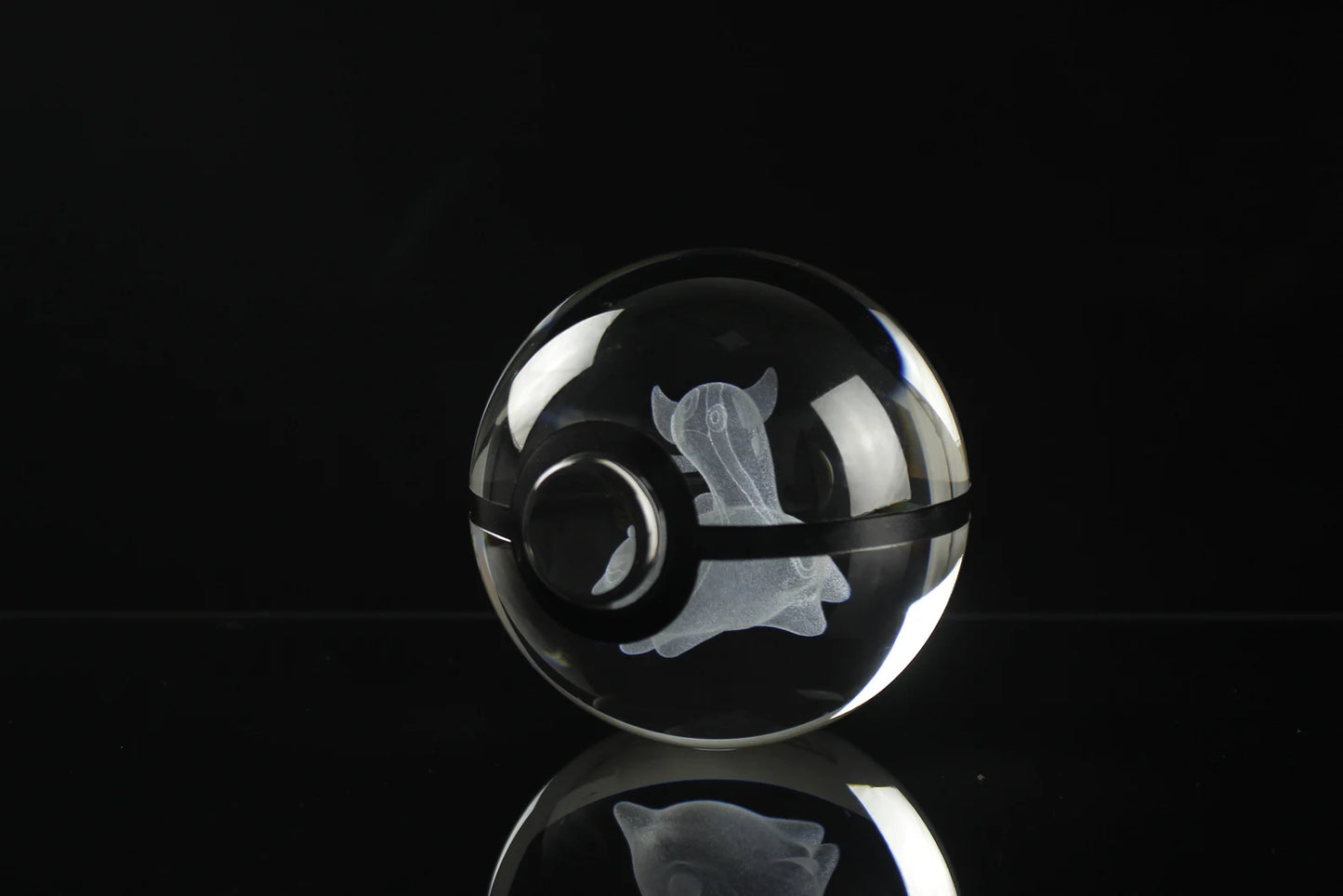 Gastrodon Large Crystal Pokeball 3D Laser Engraving