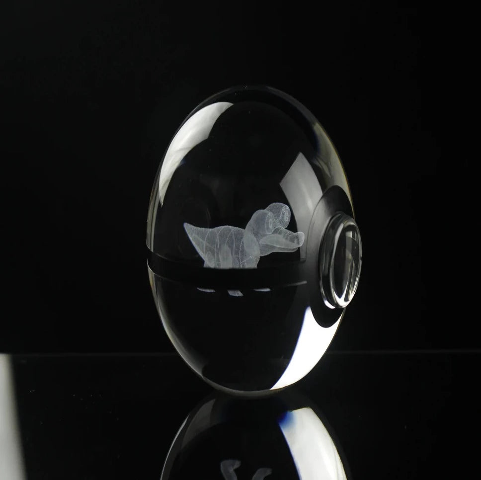 Sandile Large Crystal Pokeball 3D Laser Engraving