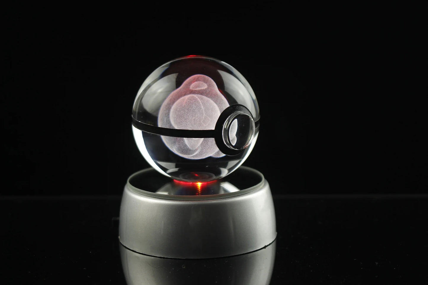 Duosion Large Crystal Pokeball 3D Laser Engraving
