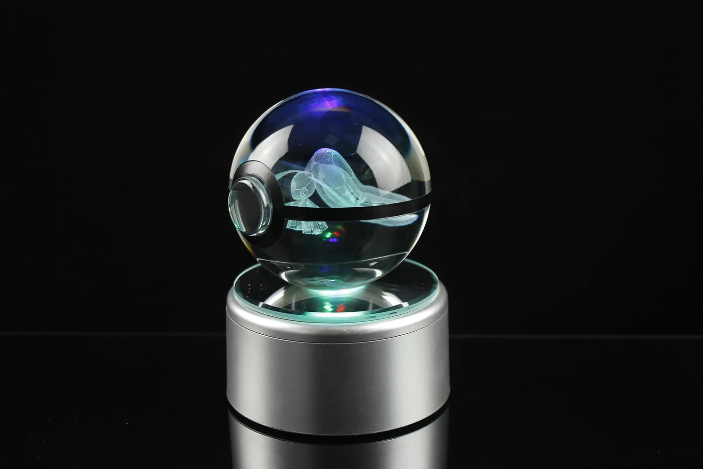 Mawile Large Crystal Pokeball 3D Laser Engraving