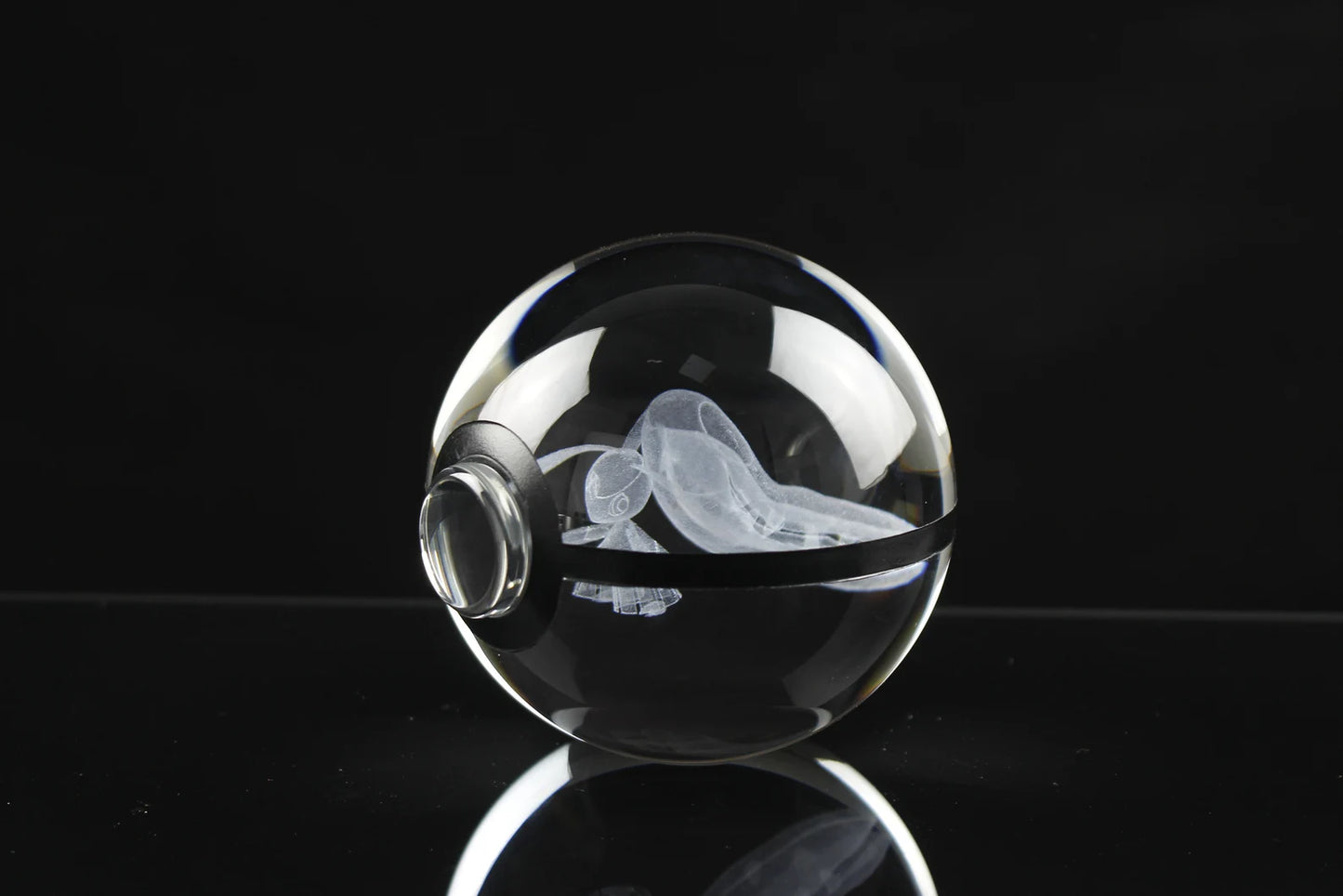 Mawile Large Crystal Pokeball 3D Laser Engraving