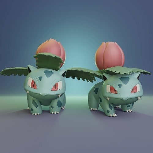 Ivysaur Large Crystal Pokeball 3D Laser Engraving